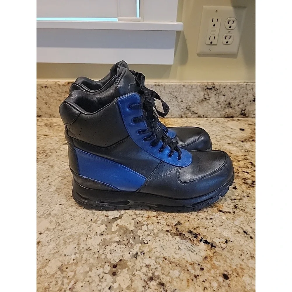 Nike Air Max ACG Goadome 6 Leather Waterproof Black Blue 806902-001 Mens US 10